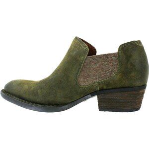 BORN Dallia Herb Distressed Leather Suede Ankle Booties, Size 8, NEW!